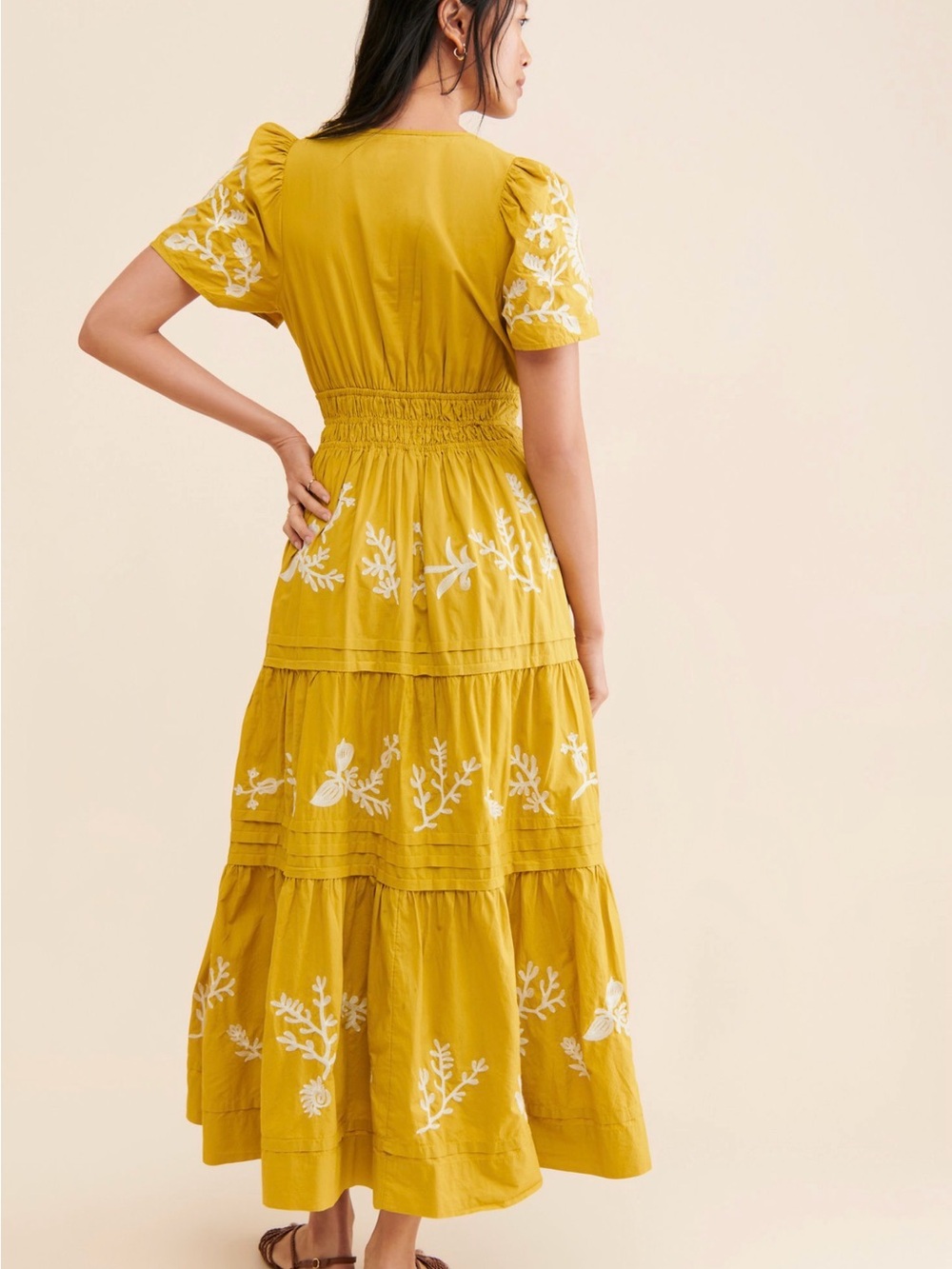 Anthropologie Yellow Somerset Printed Maxi
Dress - Picture 2 of 8